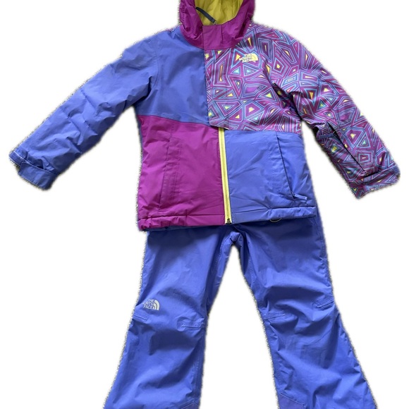 The North Face Girls' Yellow and Purple Jacket - Picture 1 of 11